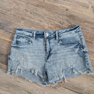 Vigoss Light Blue Distressed Denim Cutoff Shorts